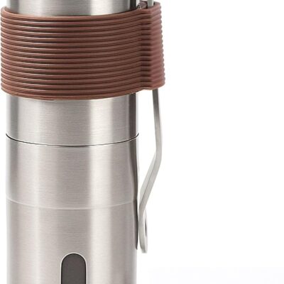 Manual Coffee Grinder with Ceramic  Mill for Espresso, French Press - 2 Cups Capacity(1.2oz) - Adjustable Settings - Portable Hand Coffee Bean Grinder for Home and Camping - Hand Crank