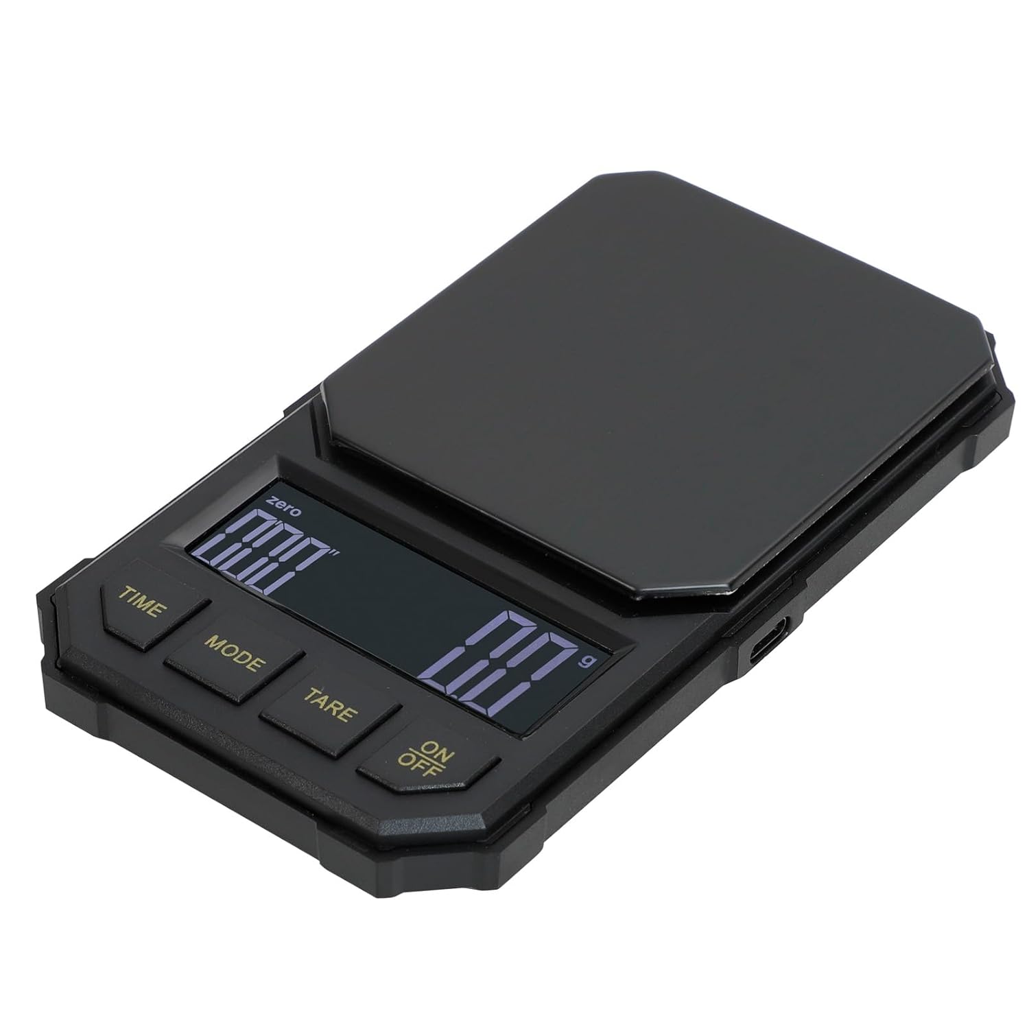 Coffee Espresso Scale with Timer, Digital, Automatic, Mini, Rechargeable, for Barista, 0.3-2000g/0.1g